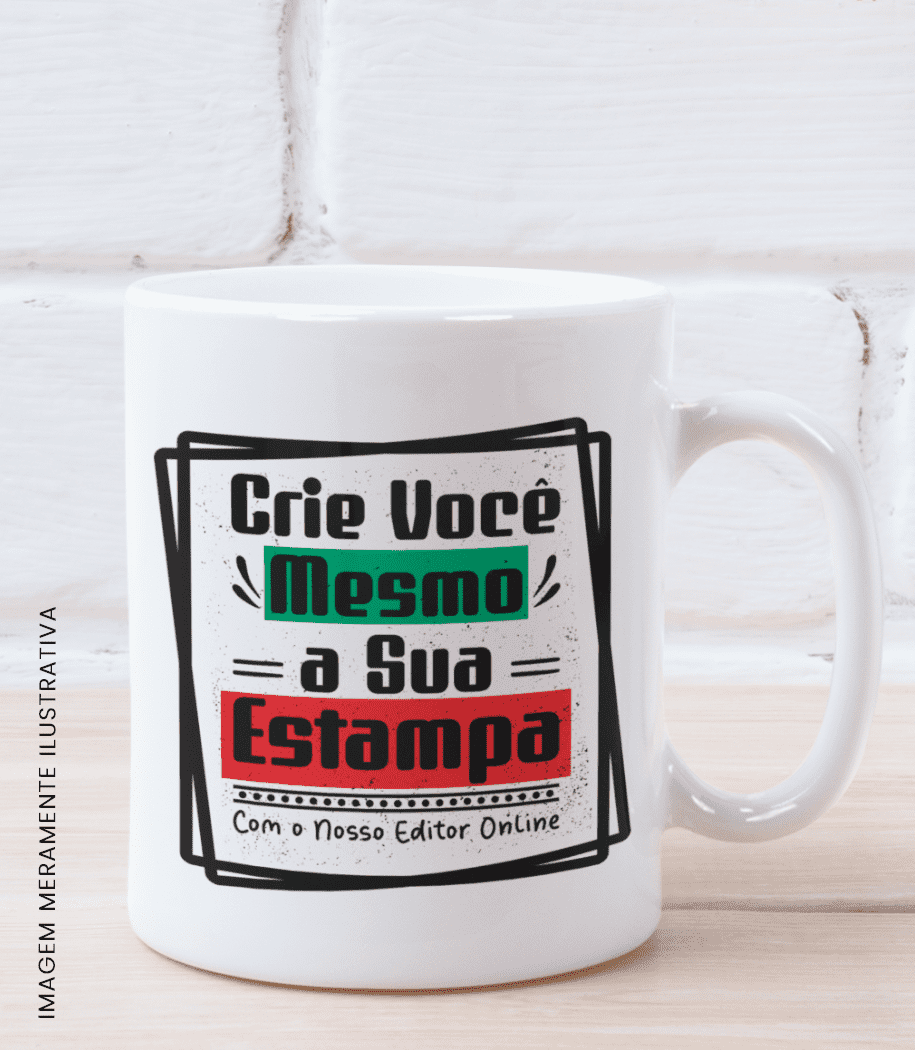 Caneca Branca Crie Sua Estampa