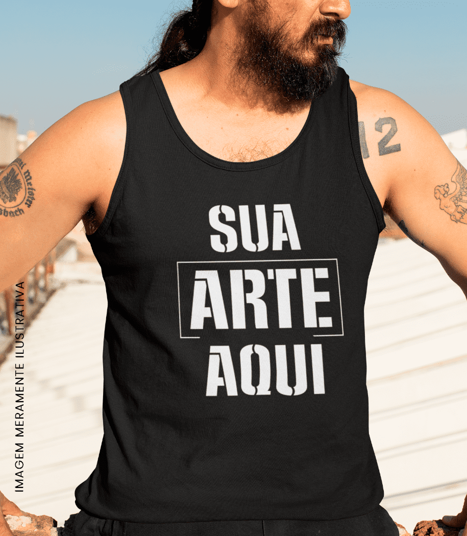 Regata Masculina Personalizada Sua Arte Aqui