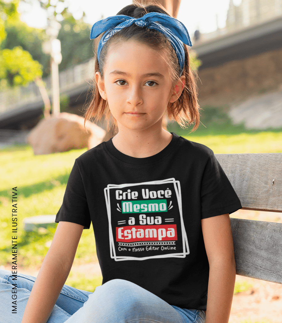 Camiseta Infantil Crie Sua Estampa