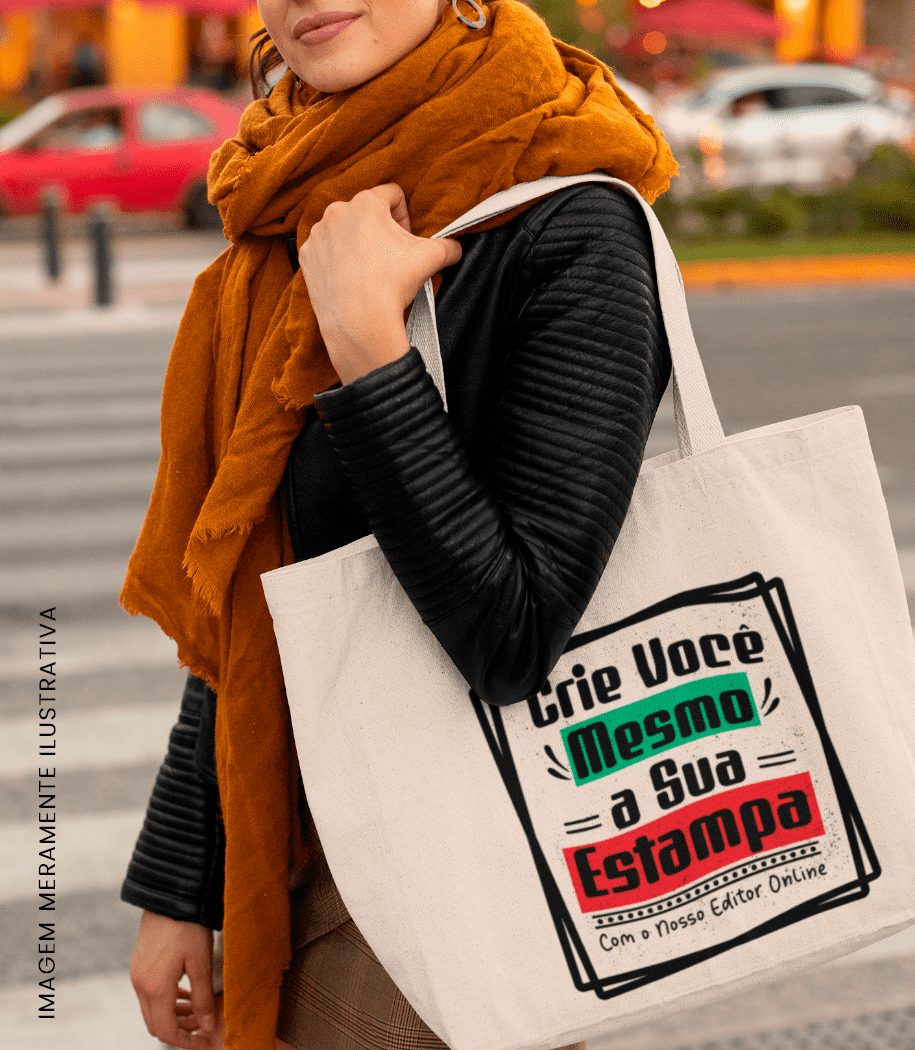 Sacola Ecobag Crie Sua Estampa