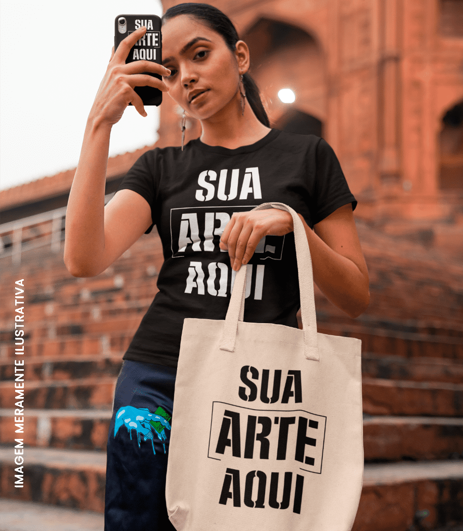 Baby Look e sacola ecobag