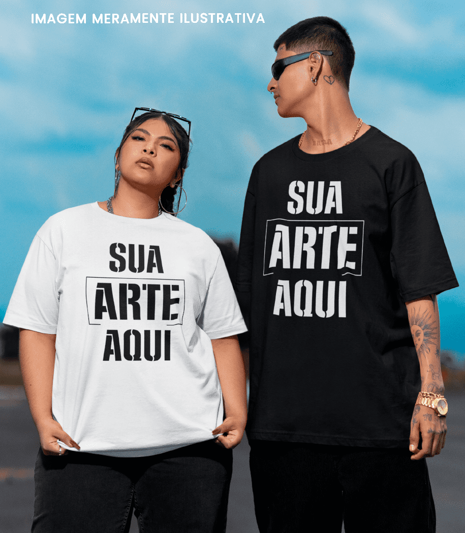 Camiseta Oversized Frente modelo