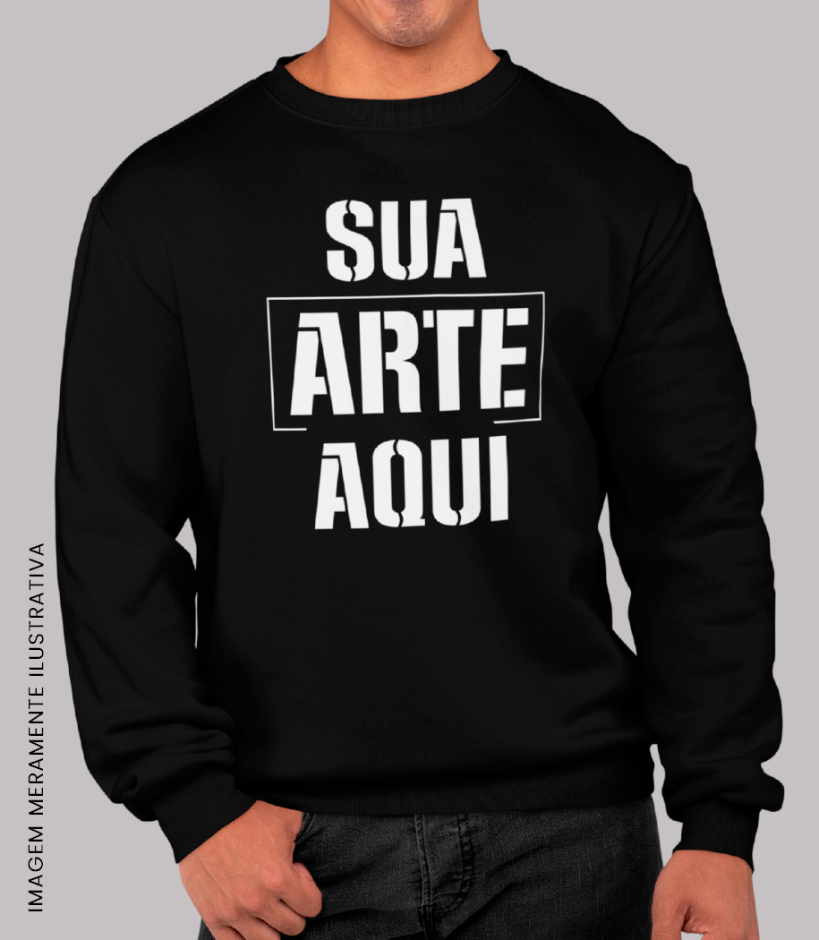 Moleton Fechado Preto frente